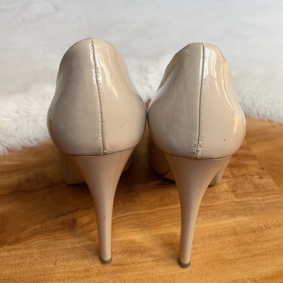 Guess | Nude Patent Peep Toe Heels | 8 - Picture 13 of 16